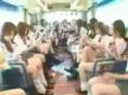 アダルト動画：女子バスの中で集団オナニー